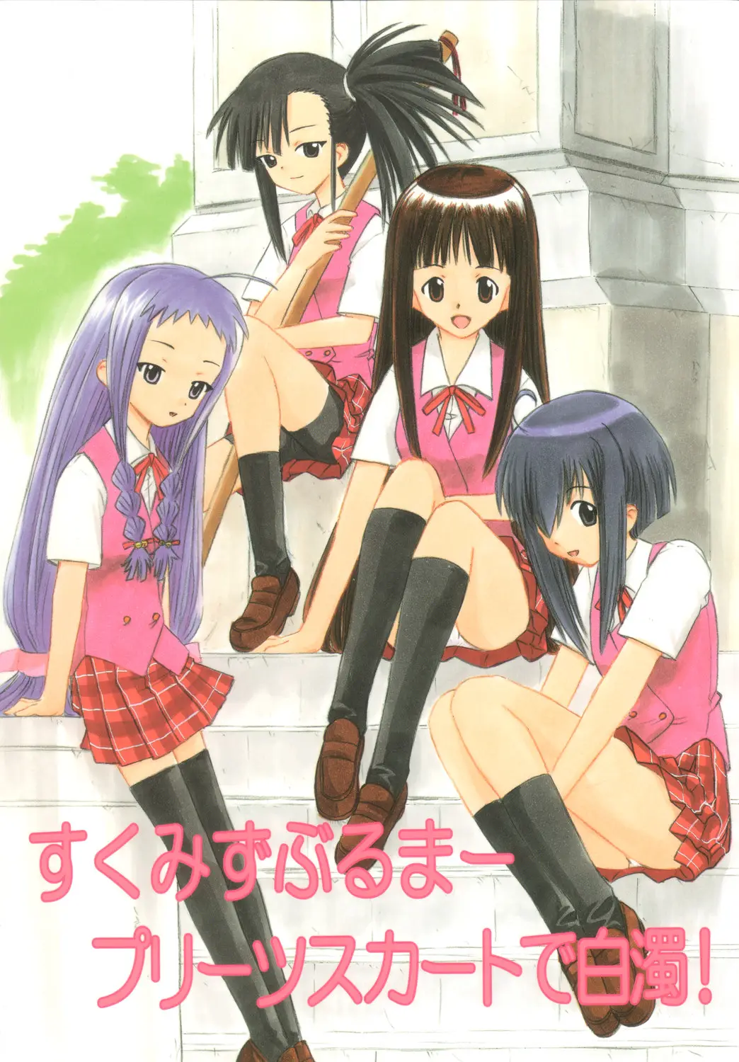 (C66) [Studio Wallaby (Deep Purple '72)] Sukumizu Bloomer Pleats Skirt de Hakudaku! (Mahou Sensei Negima!)