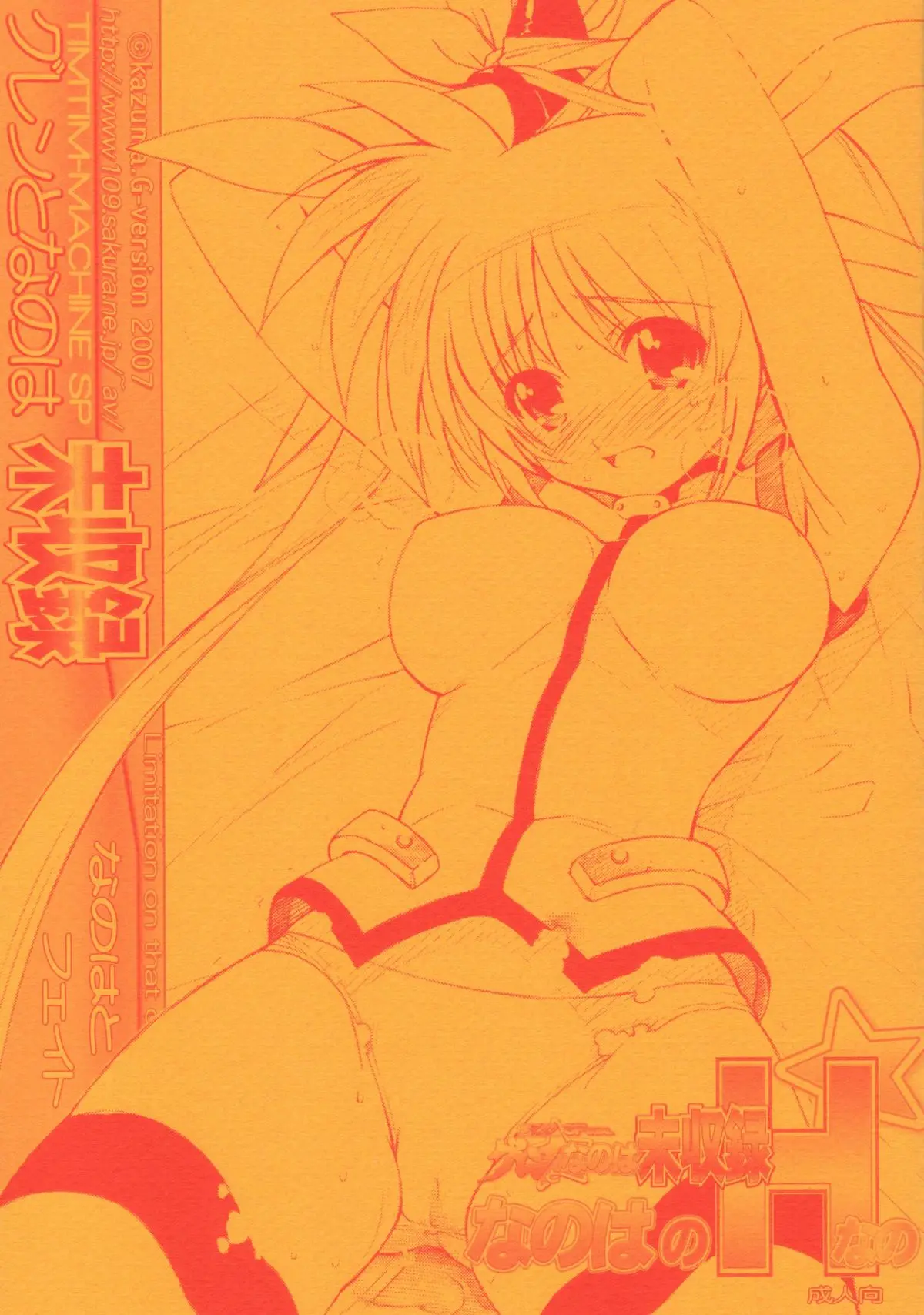(SC36) [TIMTIM MACHINE (Kazuma G-Version)] TIMTIM MACHINE SPECIAL Gurren to Nanoha Mishuuroku - Nanoha no H Nano (Mahou Shoujo Lyrical Nanoha StrikerS, Zero no Tsukaima)